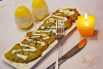 фото рецепта Оладушки с брокколи и грибами