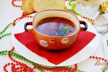 фото рецепта Борщик с черносливом и без томата