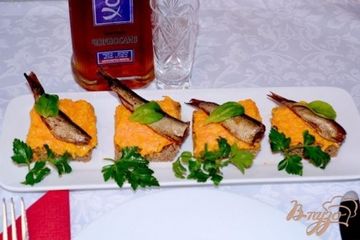 фото рецепта Тосты со шпротами