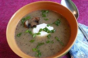 фото рецепта Суп-пюре с сельдереем и шампиньонами