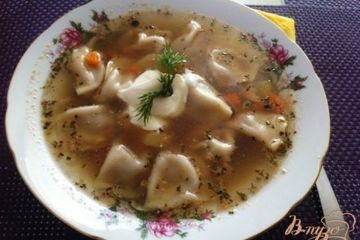 фото рецепта Пельменный суп.