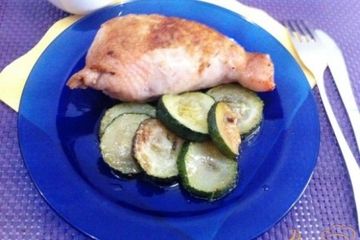 фото рецепта Фаршированные куриные ножки с кабачками