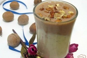 фото рецепта Банановый двухцветный десерт