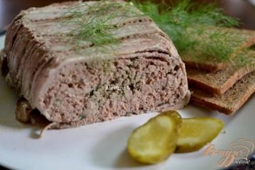 фото рецепта Террин с куриной печенью и свиным фаршем