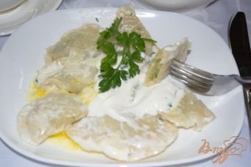 фото рецепта Вареники с укропом и картофелем