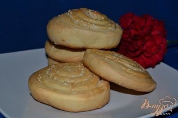 фото рецепта Сметанное печенье с ликером и кунжутом