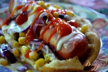 фото рецепта Быстрый обед  с колбасками Братвурст