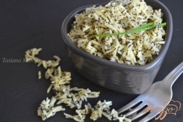 фото рецепта Рисовый гарнир с маком