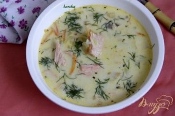 фото рецепта Суп из сёмги и кабачка, с рисом