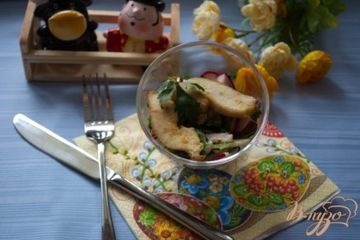 фото рецепта Салатик с редисом и курицей