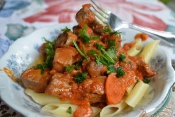 фото рецепта Мясной ужин с пастой и Болоньезе соус