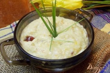 фото рецепта Фасолевый суп -пюре с копчеными колбасками