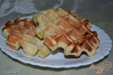фото рецепта Бананово-апельсиновые вафли