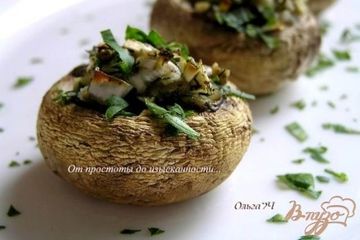 фото рецепта Шампиньоны с луком и чесноком