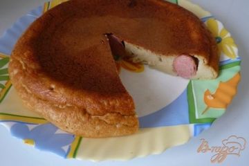 фото рецепта Пирог с сосисками