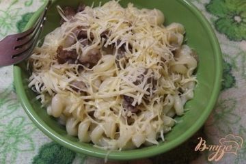 фото рецепта Паста с беконом и сыром