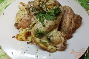 фото рецепта Запеченные куриные крылья с яйцом