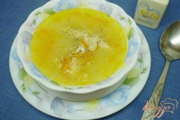 фото рецепта Овсяный суп на курином бульоне