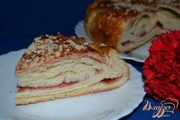 фото рецепта Катлы-паштет (слоеный пирог) с джемом