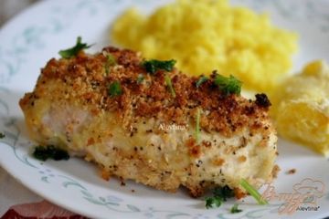 фото рецепта Куриные грудки с корочкой горчицы и фенхелем