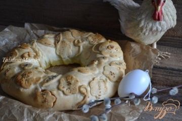 фото рецепта Пирог из курятины с отварным яйцом