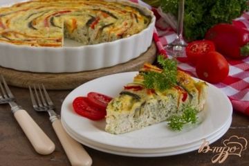 фото рецепта Рисовая запеканка Летний цветок
