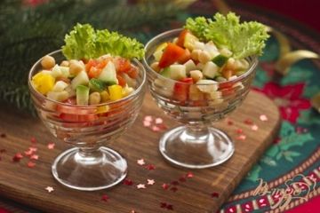 фото рецепта Салат с нутом и овощами