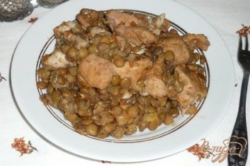 фото рецепта Чечевица с куриной грудкой