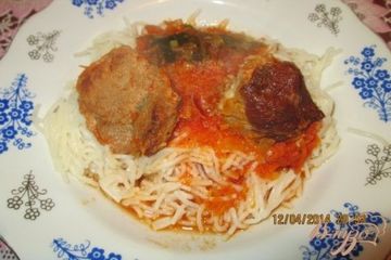 фото рецепта Вермишель с мясом