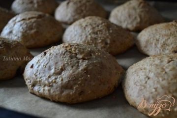 фото рецепта Булочки к завтраку.. с крупой и вяленой клюквой