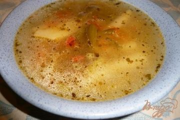 фото рецепта Cуп со стручковой фасолью