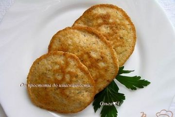фото рецепта Оладьи из икры сазана с укропом и чесноком