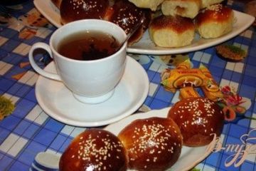 фото рецепта Минибулочки с карамелью