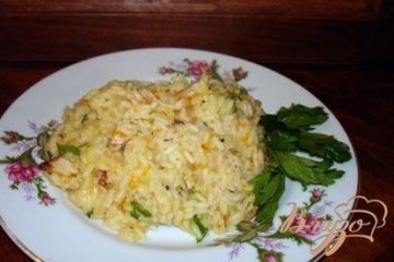 фото рецепта Рис с копченой курочкой