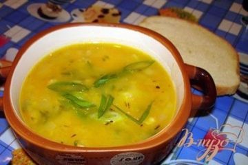фото рецепта Гороховый суп на курице холодного копчения