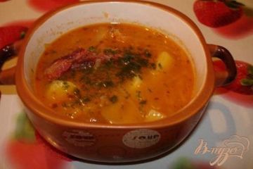фото рецепта Капустняк с копчеными ребрышками