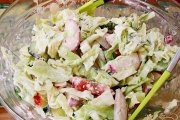 фото рецепта Салат овощной с оригинальным соусом