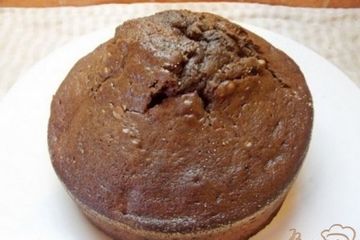 фото рецепта Шоколадный кекс с орехами