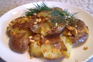 фото рецепта Картофель обжаренный с чесноком