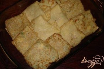 фото рецепта Блины с капустой и яйцом