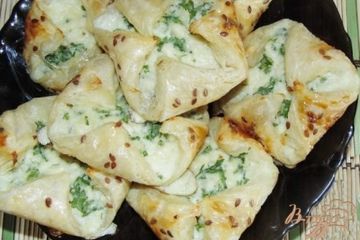 фото рецепта Слойки соленые с брынзой