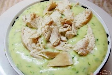 фото рецепта Картофельное пюре на мясном бульоне с зеленью