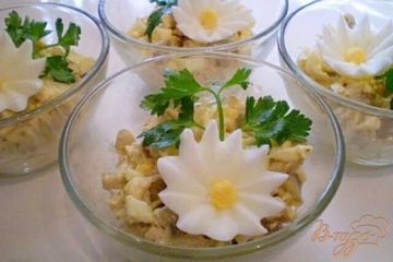 фото рецепта Салат куриный с грибами