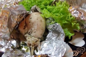 фото рецепта Куриные ножки запеченные в фольге