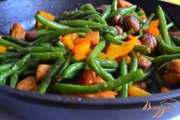 фото рецепта Смесь из овощей с куриным мясом