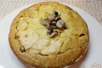 фото рецепта Пирог с шампиньонами
