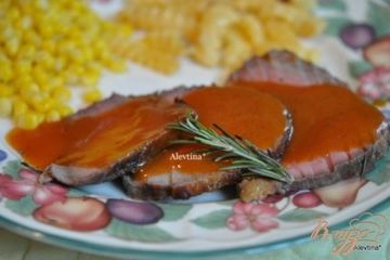 фото рецепта Говядина с красным соусом