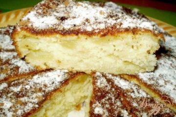 фото рецепта Яблочный пирог на сливках