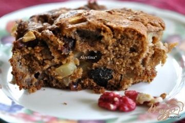 фото рецепта Кекс яблочный с инжиром