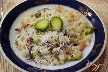 фото рецепта Макароны с брюссельской капустой